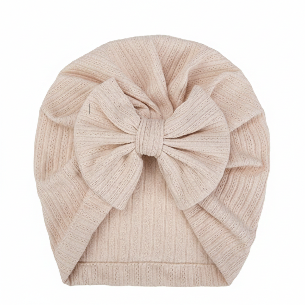 Baby bow cap