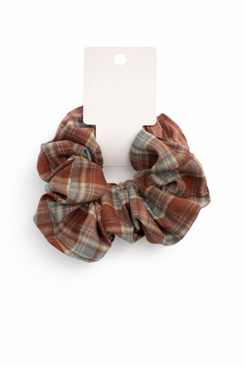 Belle Check scrunchies x2