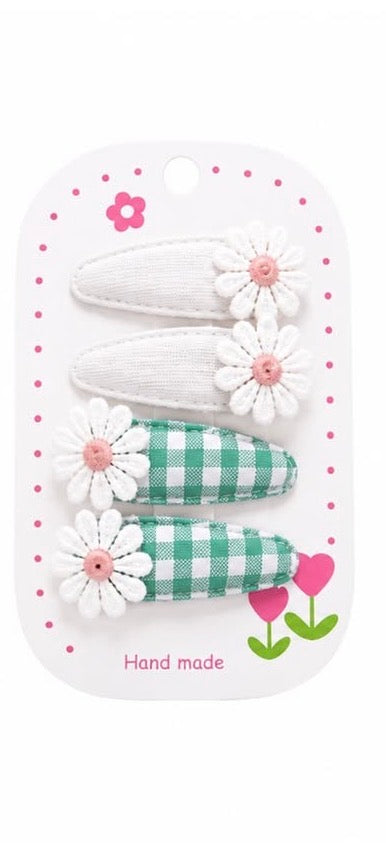 Flower daisy clips