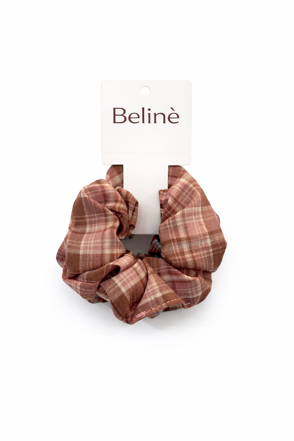 Belle Check scrunchies x2